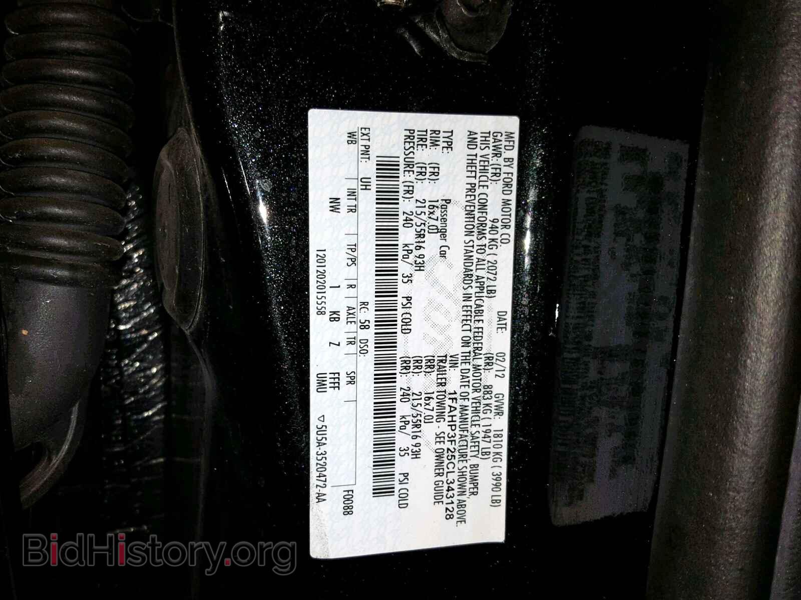 2012 FORD FOCUS SE - VIN: 1FAHP3F25CL343128 - Фото 10