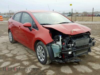 2012 Kia RIO RIO LX, красный — VIN KNADM4A3XC6084817, Copart