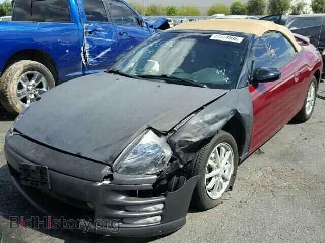 2001 MITSUBISHI ECLIPSE - VIN: 4A3AE35G61E005136 - Фото 2