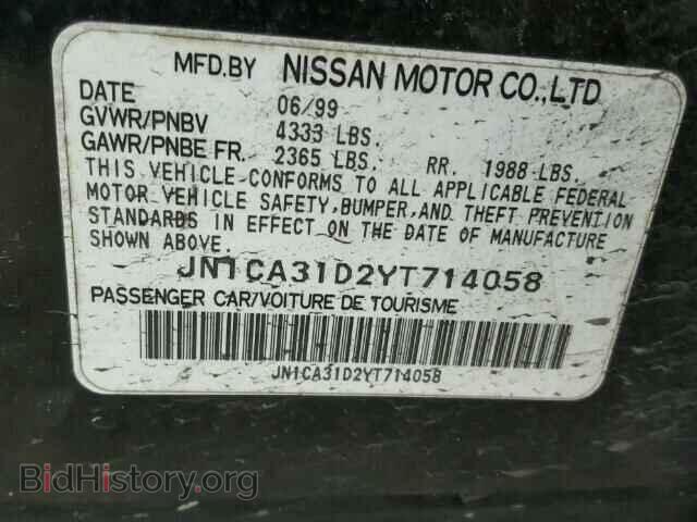 2000 NISSAN MAXIMA - VIN: JN1CA31D2YT714058 - Фото 10
