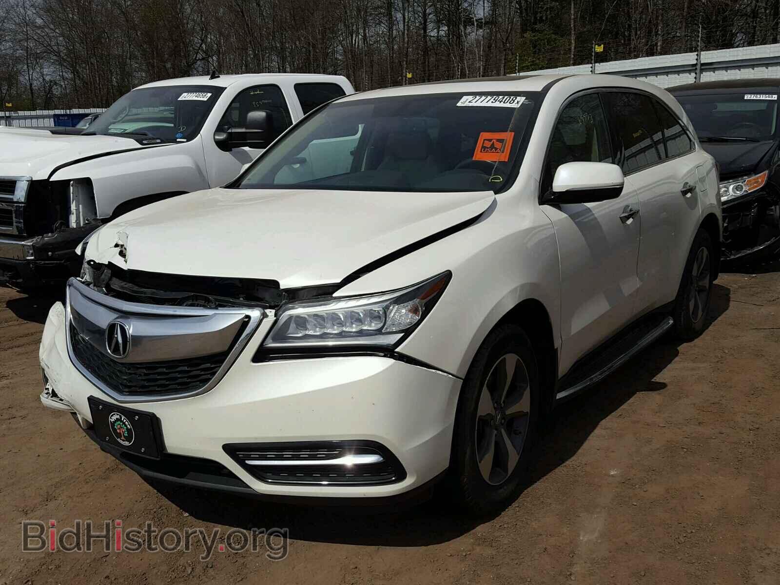 2014 ACURA MDX - VIN: 5FRYD4H27EB013629 - Фото 2