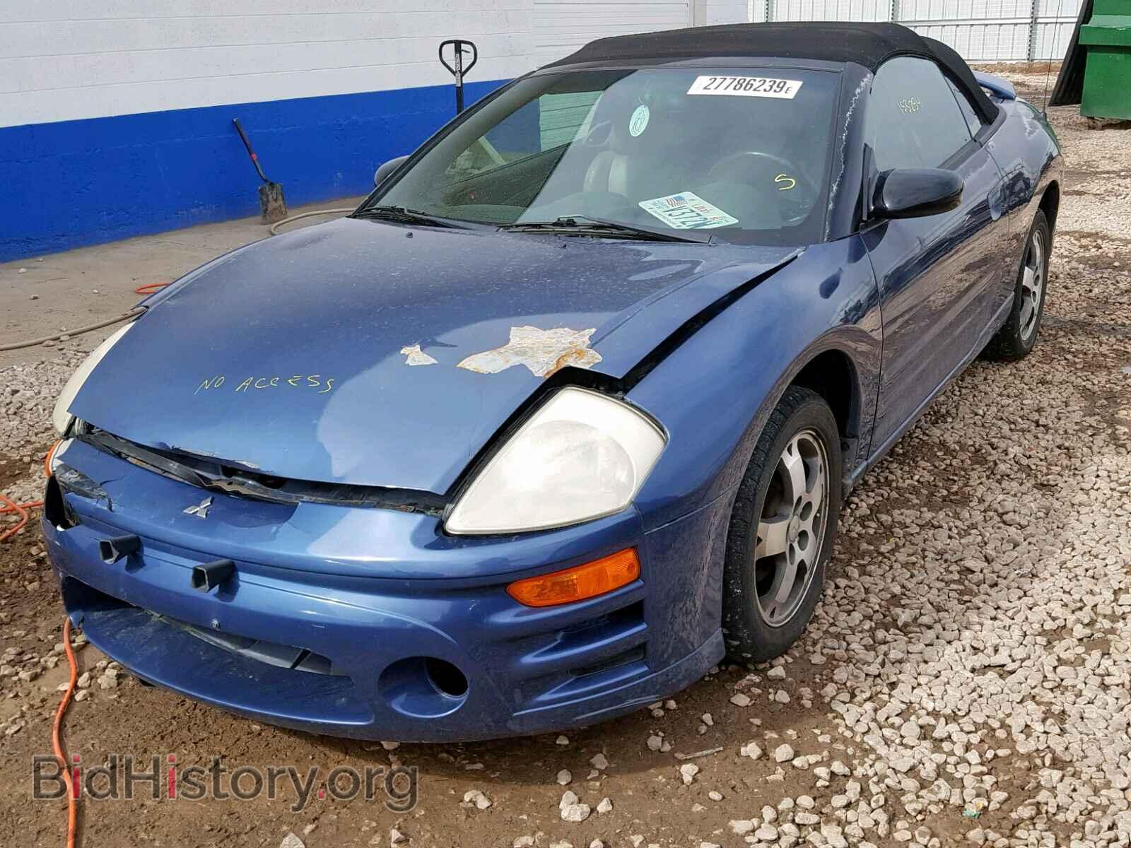 2003 MITSUBISHI ECLIPSE - VIN: 4A3AE45G03E107086 - Фото 2