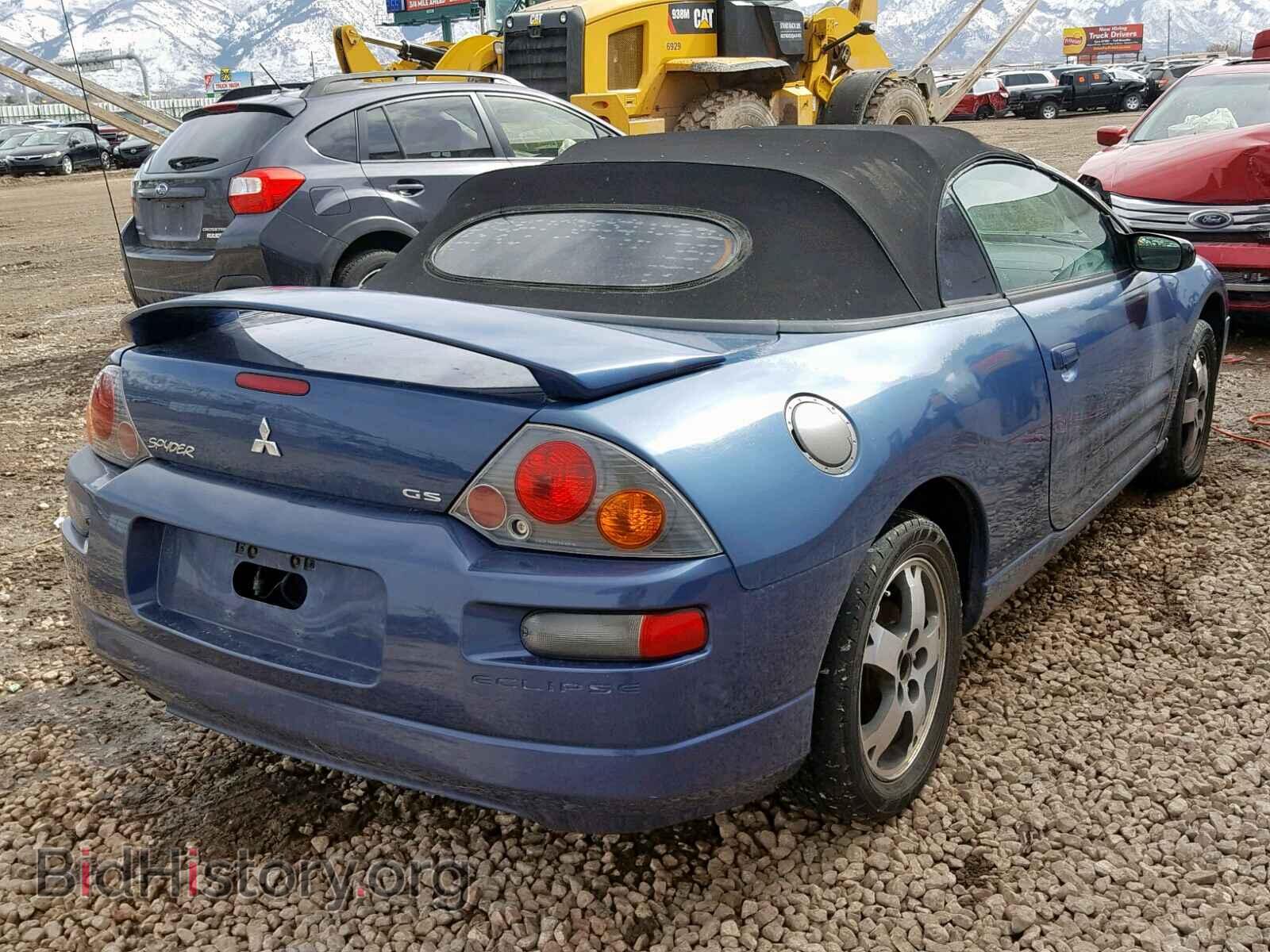 2003 MITSUBISHI ECLIPSE - VIN: 4A3AE45G03E107086 - Фото 4