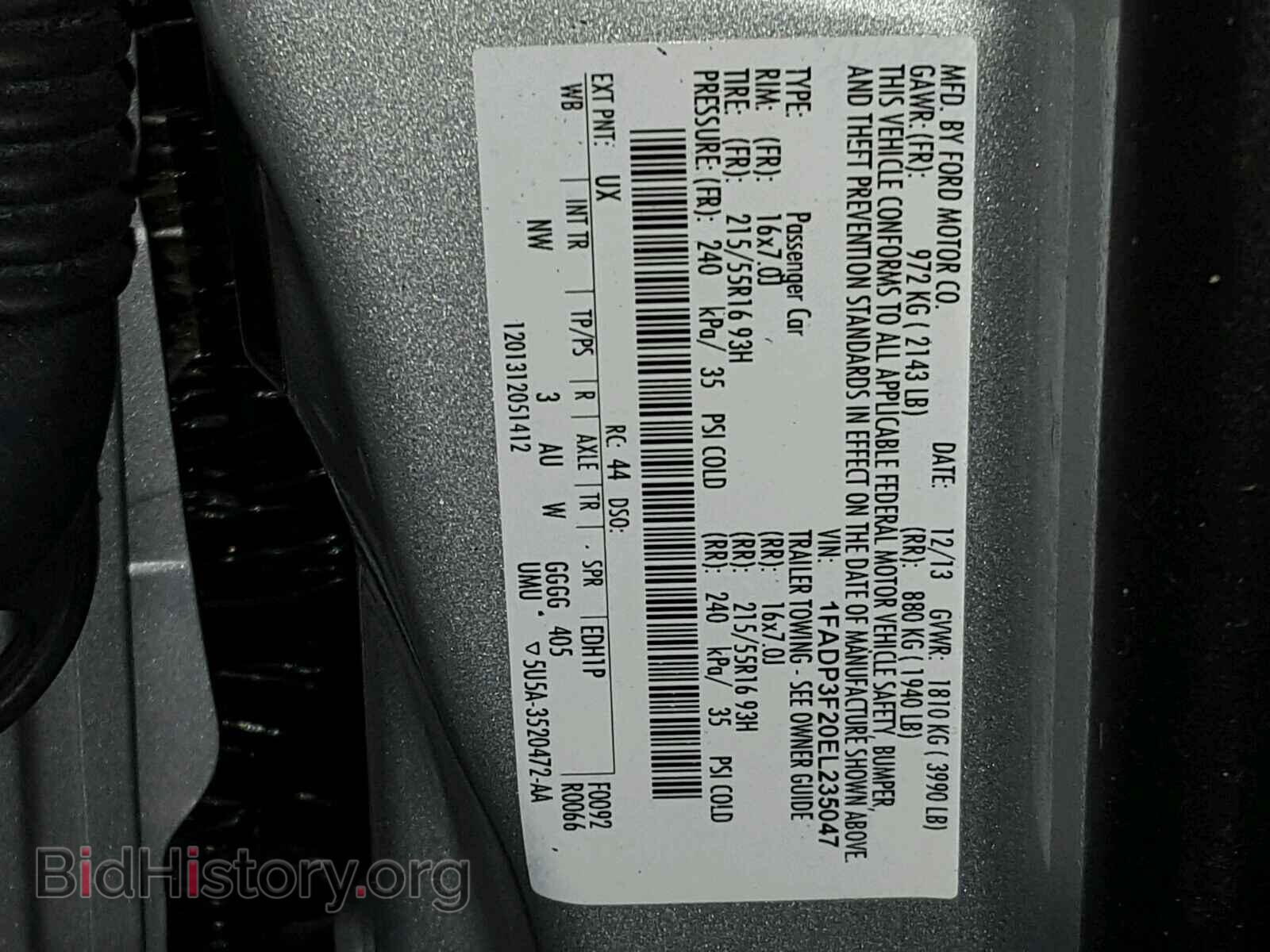 2014 FORD FOCUS - VIN: 1FADP3F20EL235047 - Photo 10