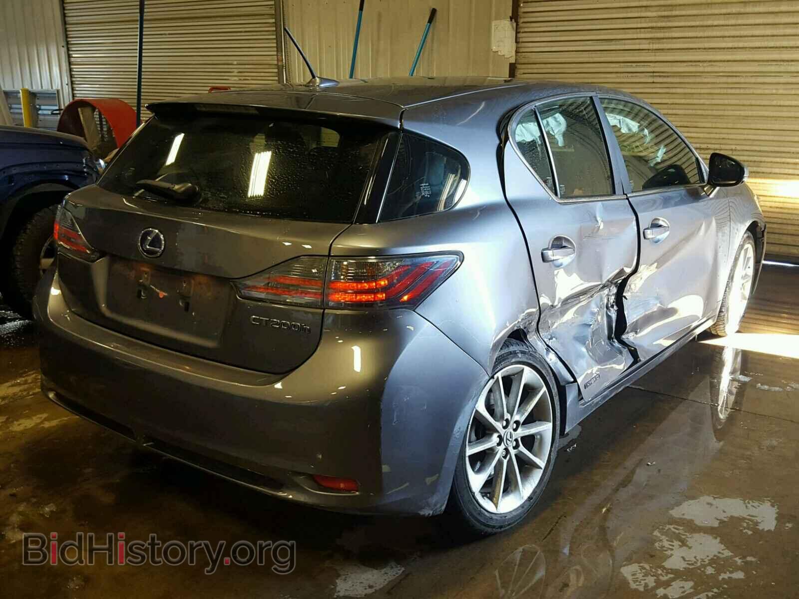 2012 LEXUS CT 200 - VIN: JTHKD5BH4C2062523 - Фото 4