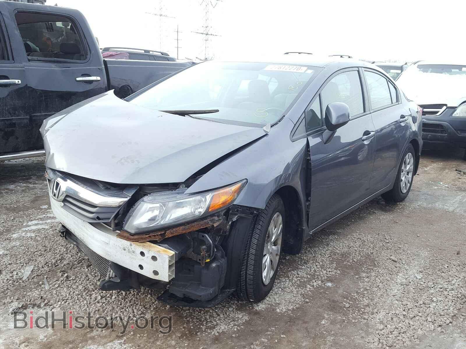 2012 HONDA CIVIC LX - VIN: 19XFB2F58CE035500 - Фото 2