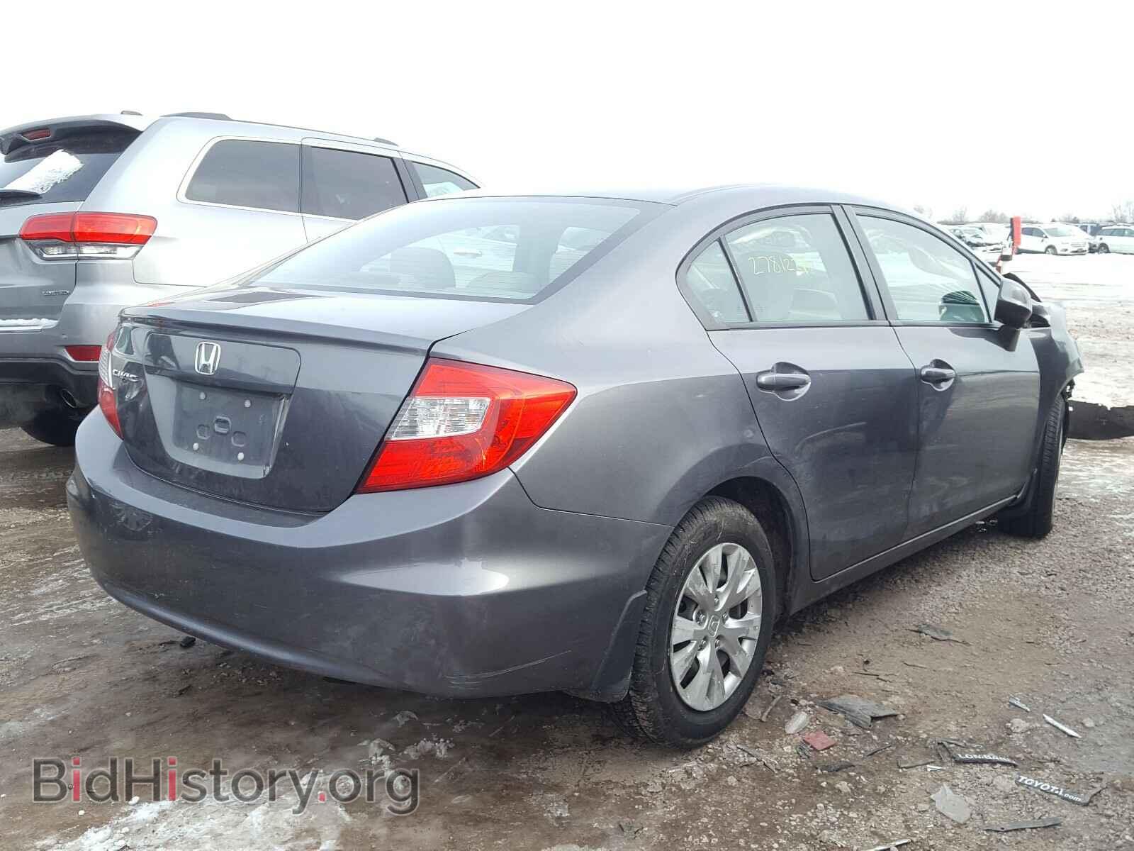 2012 HONDA CIVIC LX - VIN: 19XFB2F58CE035500 - Фото 4