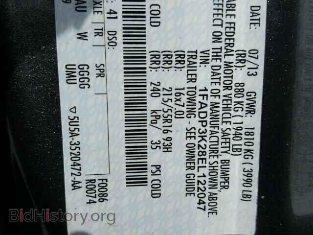 2014 FORD FOCUS - VIN: 1FADP3K28EL122047 - Photo 10