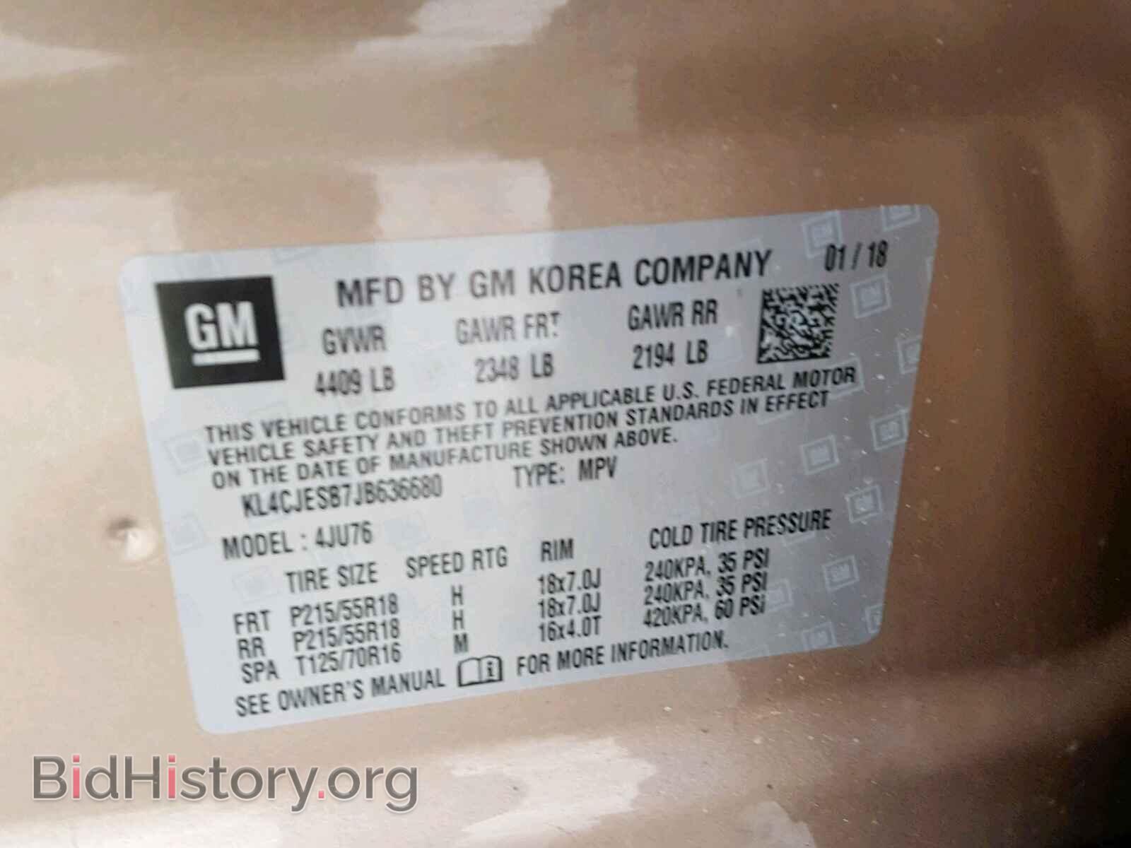 2018 BUICK ENCORE PRE - VIN: KL4CJESB7JB636680 - Photo 10
