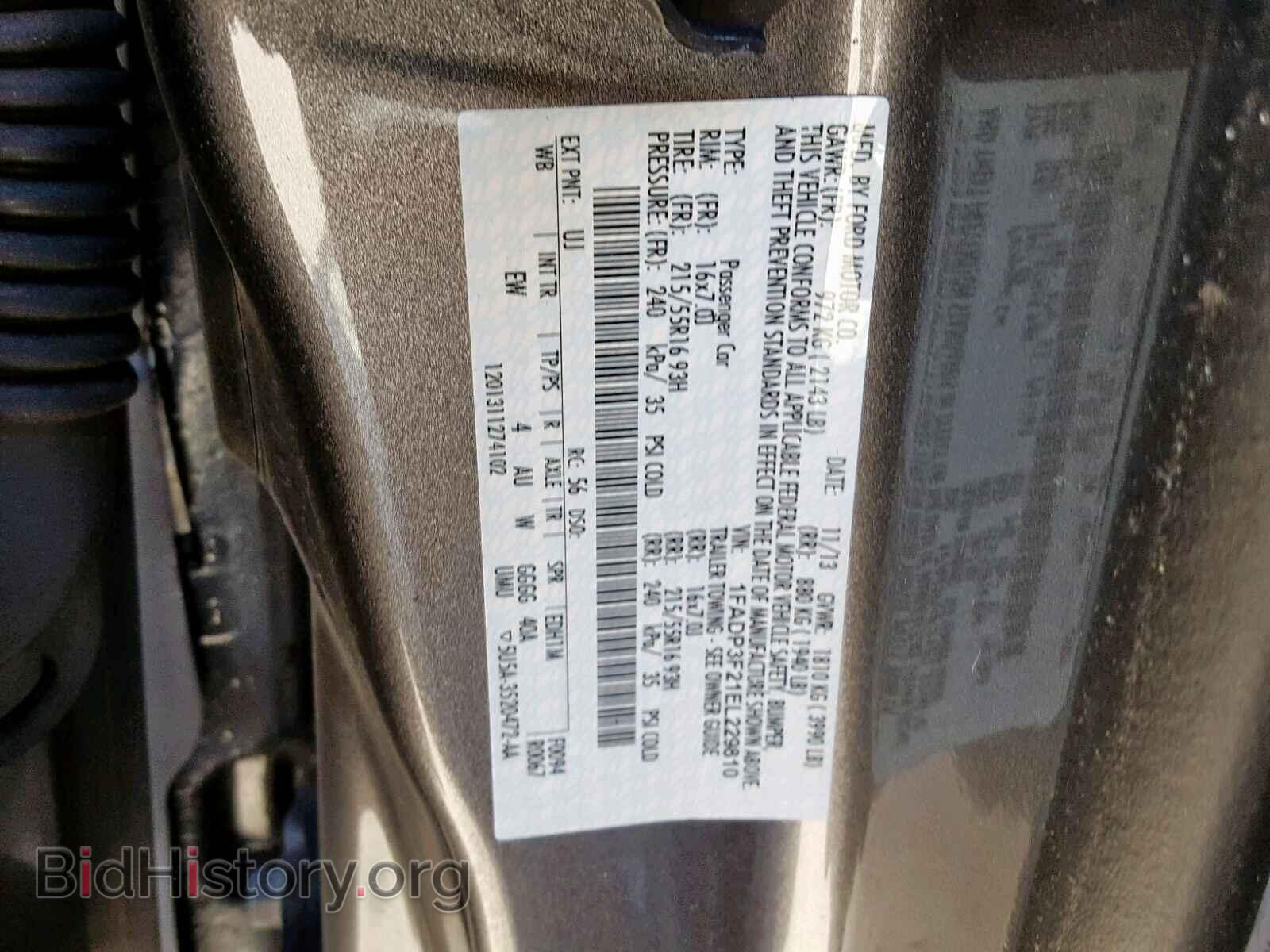 2014 FORD FOCUS SE - VIN: 1FADP3F21EL229810 - Фото 10