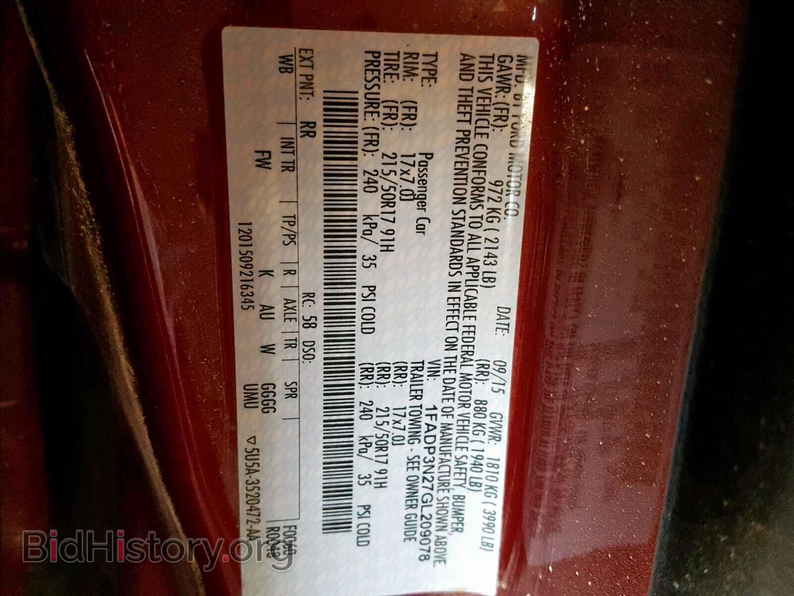 2016 FORD FOCUS - VIN: 1FADP3N27GL209078 - Photo 10