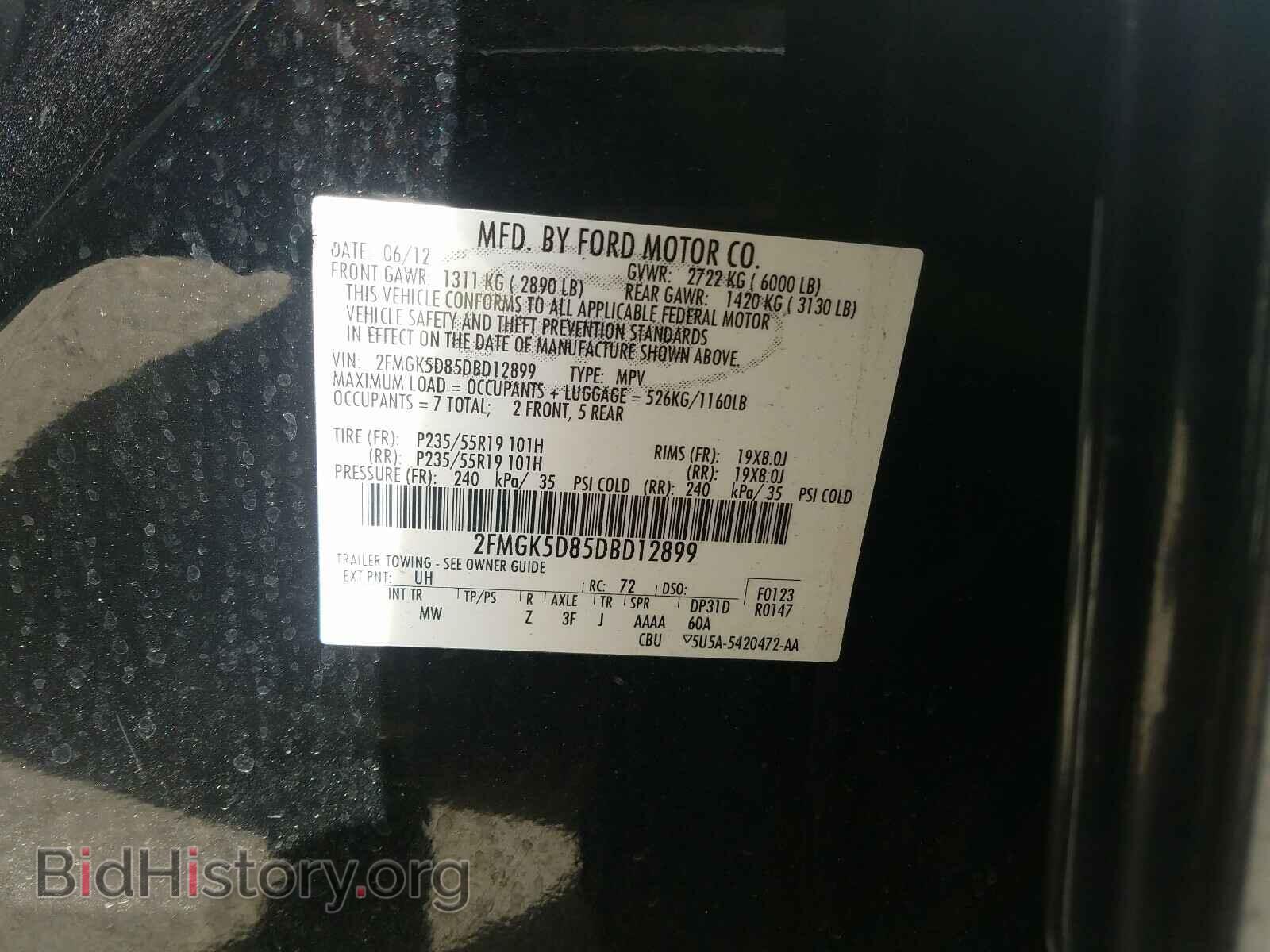 2013 FORD FLEX - VIN: 2FMGK5D85DBD12899 - Photo 10