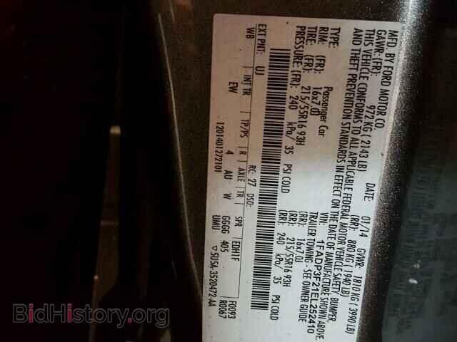 2014 FORD FOCUS - VIN: 1FADP3F21EL252410 - Photo 10