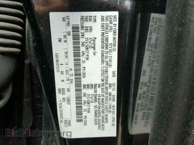 2013 FORD FOCUS - VIN: 1FADP3K28DL302093 - Фото 10
