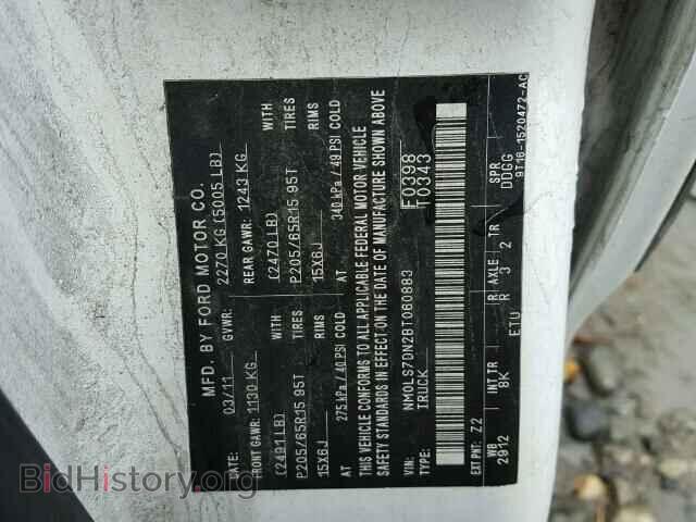 2011 FORD TRANSIT CO - VIN: NM0LS7DN2BT060883 - Фото 10