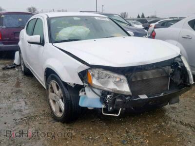 2011 Dodge AVENGER Avenger MA, белый — VIN 1B3BD1FB0BN589019, Copart