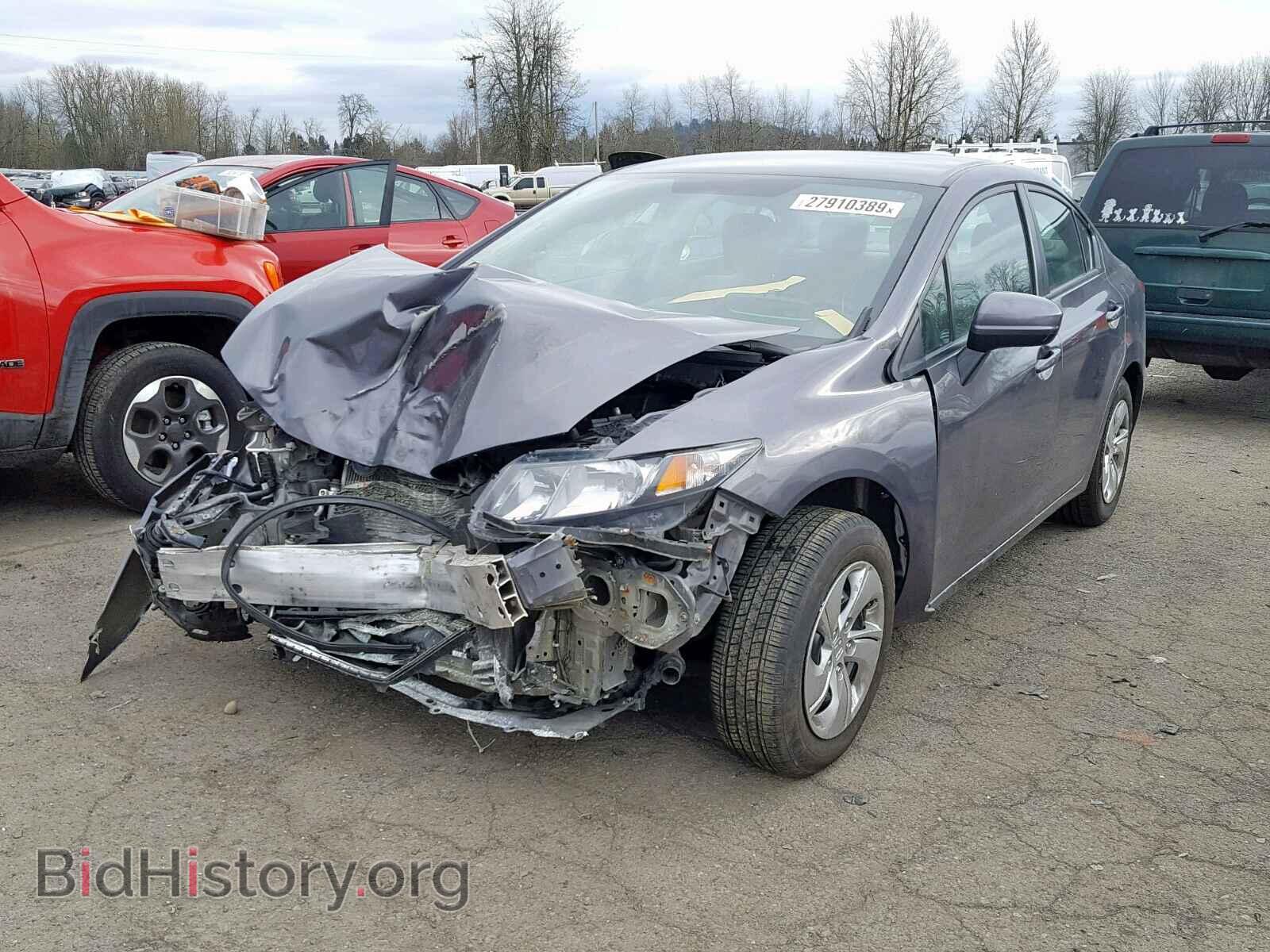 2014 HONDA CIVIC LX - VIN: 19XFB2F56EE234855 - Фото 2