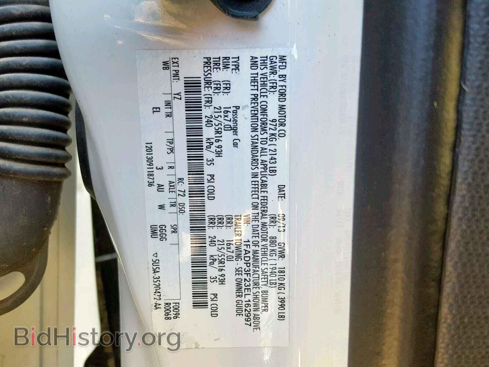 2014 FORD FOCUS SE - VIN: 1FADP3F23EL162997 - Фото 10