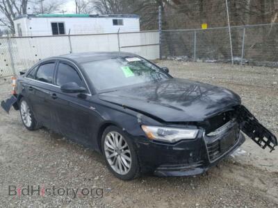 2012 Audi A6 A6 Premium, черный — VIN WAUBGAFC5CN019580, Copart