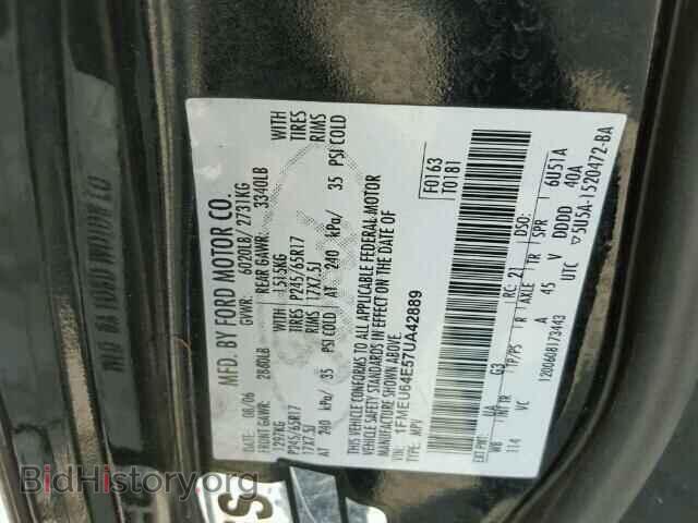 2007 FORD EXPLORER - VIN: 1FMEU64E57UA42889 - Фото 10