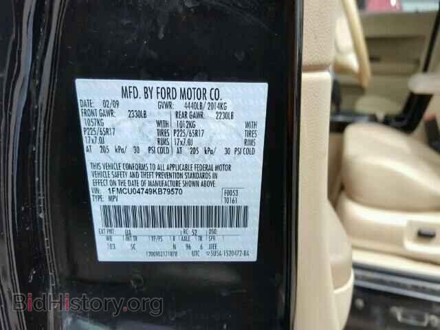 2009 FORD ESCAPE - VIN: 1FMCU04749KB79570 - Фото 10