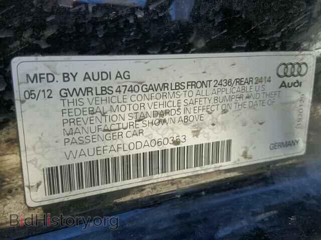2013 AUDI A4 - VIN: WAUEFAFL0DA060353 - Фото 10