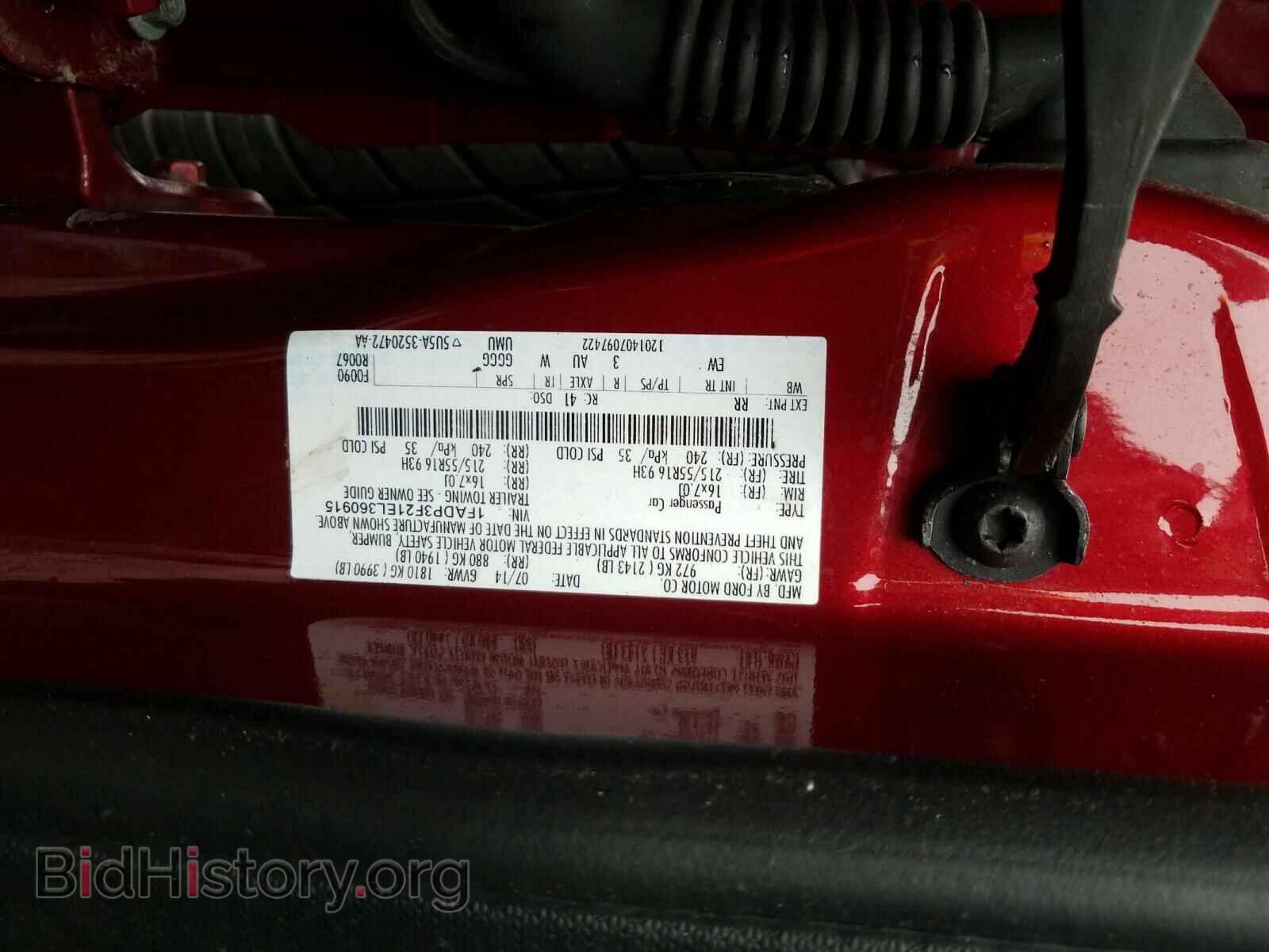 2014 FORD FOCUS - VIN: 1FADP3F21EL360915 - Фото 10