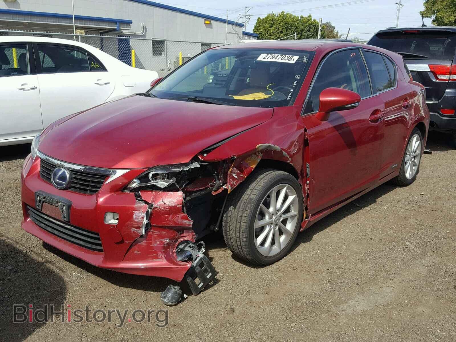2012 LEXUS CT 200 - VIN: JTHKD5BH0C2104251 - Фото 2
