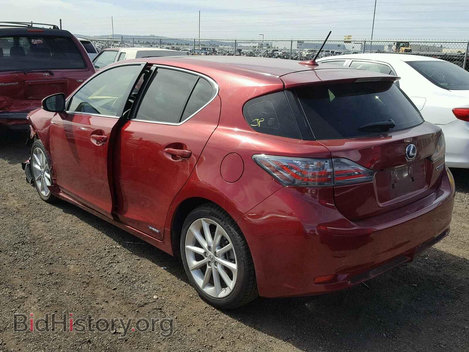 2012 LEXUS CT 200 - VIN: JTHKD5BH0C2104251 - Фото 3