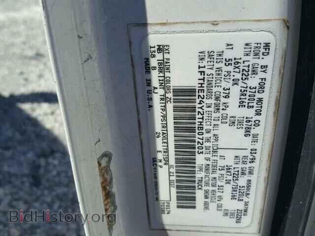 1996 FORD ECONOLINE - VIN: 1FTHE24Y2THB07203 - Photo 10