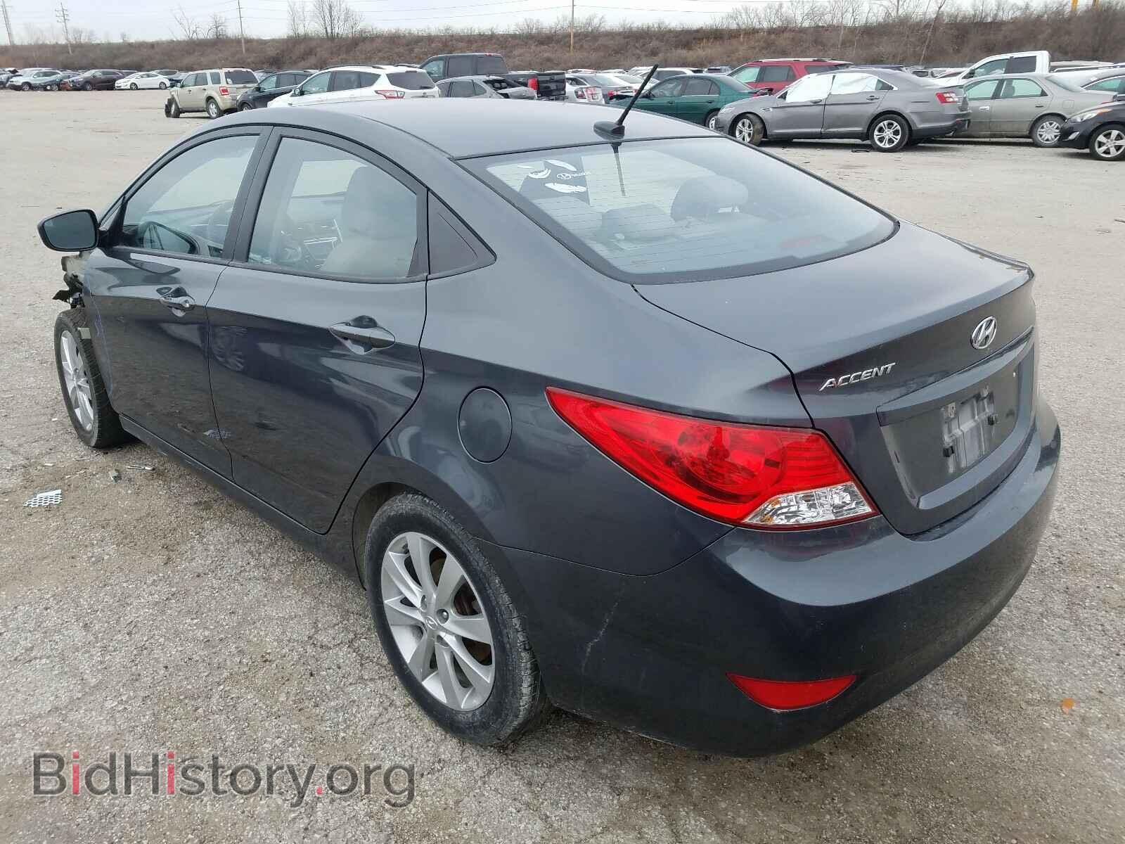 2012 HYUNDAI ACCENT - VIN: KMHCU4AE6CU163635 - Фото 3