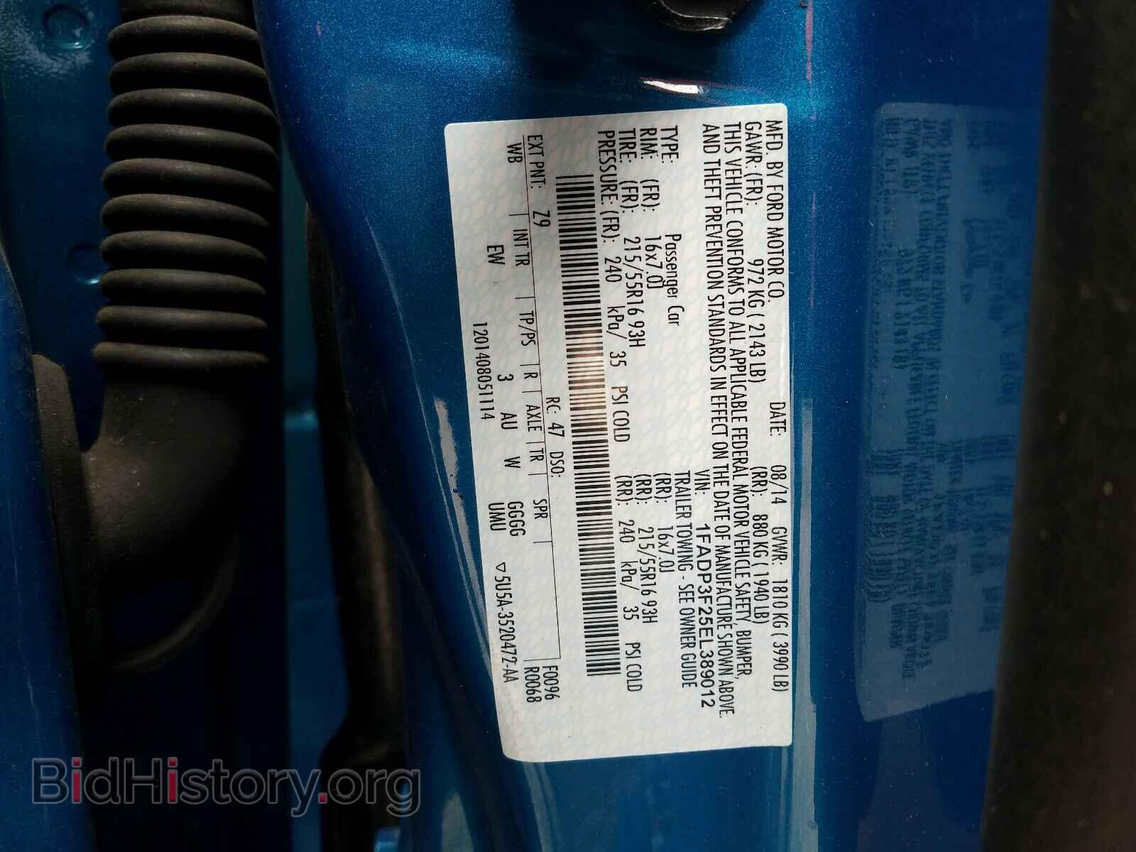 2014 FORD FOCUS - VIN: 1FADP3F25EL389012 - Photo 10