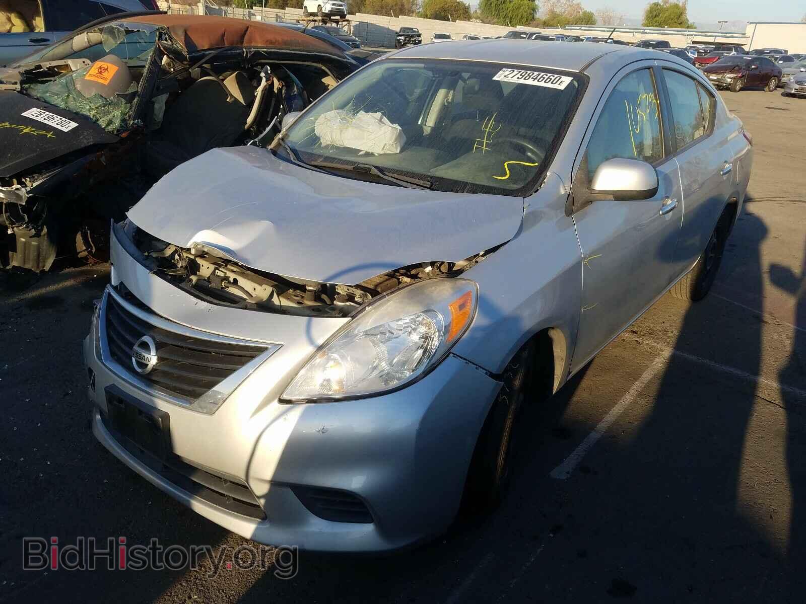 2012 NISSAN VERSA - VIN: 3N1CN7AP0CL821242 - Фото 2