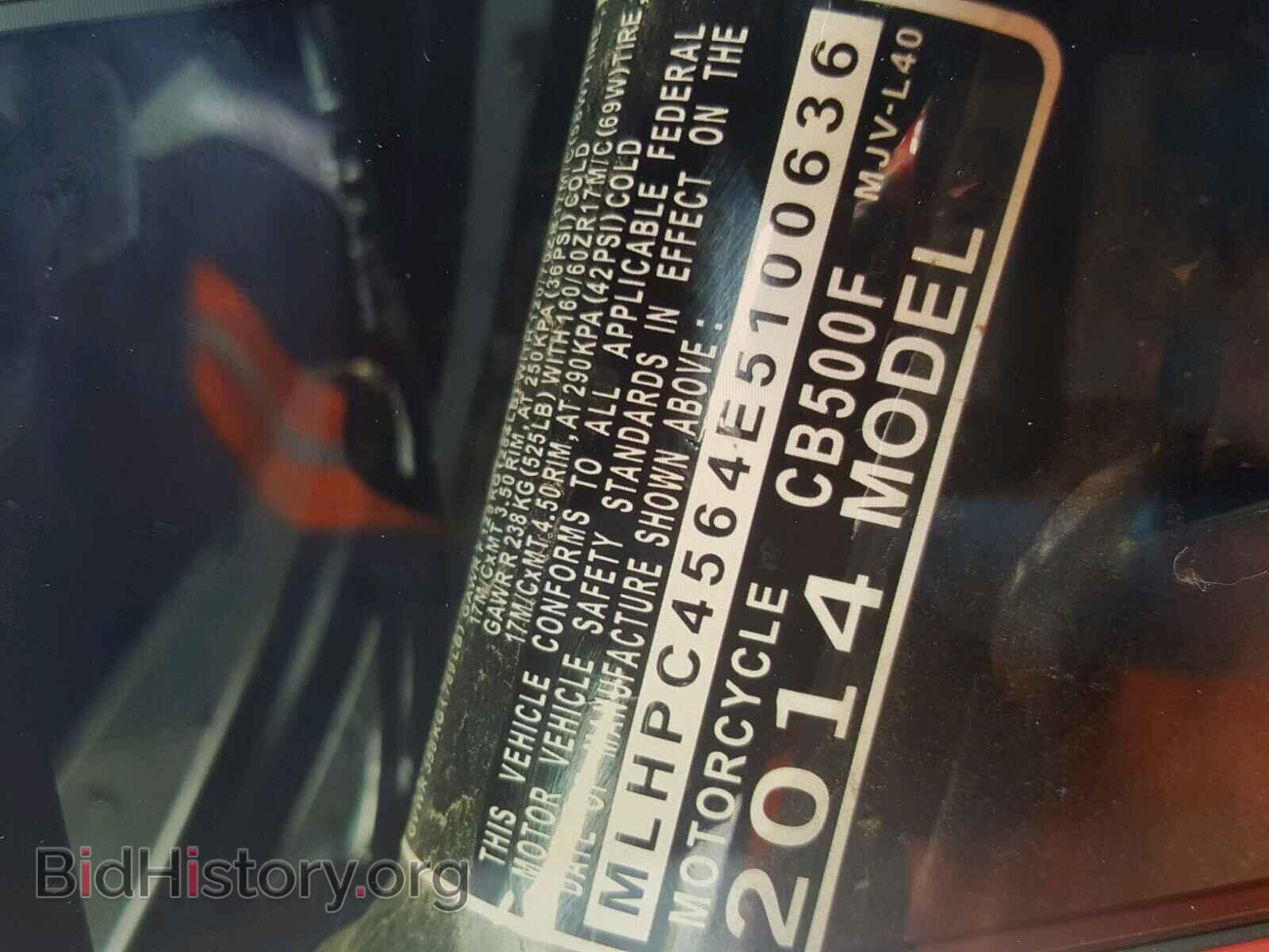 Photo MLHPC4564E5100636 - HONDA CB CYCLE 2014