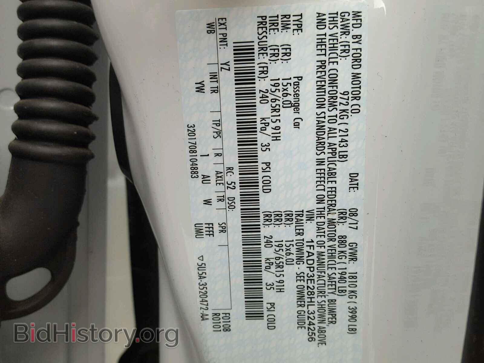 2017 FORD FOCUS - VIN: 1FADP3E28HL324256 - Photo 10