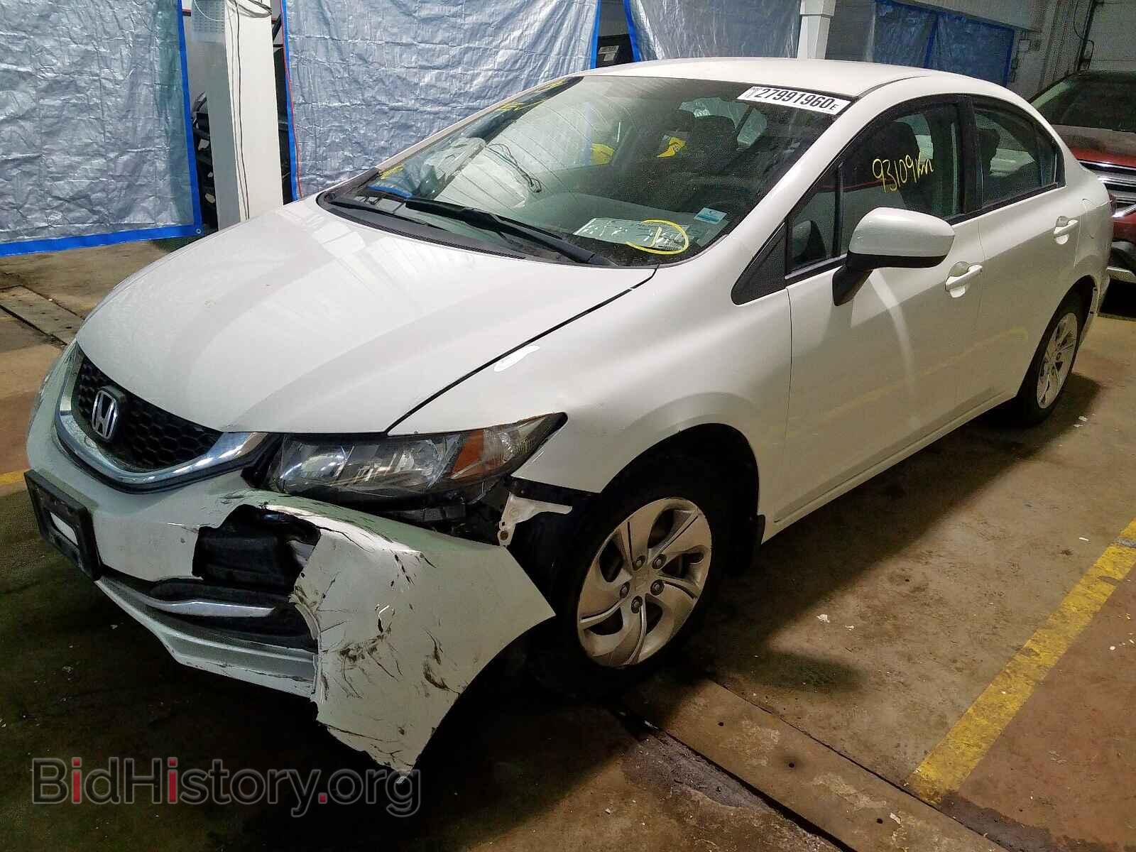 2014 HONDA CIVIC LX - VIN: 2HGFB2F48EH045556 - Фото 2