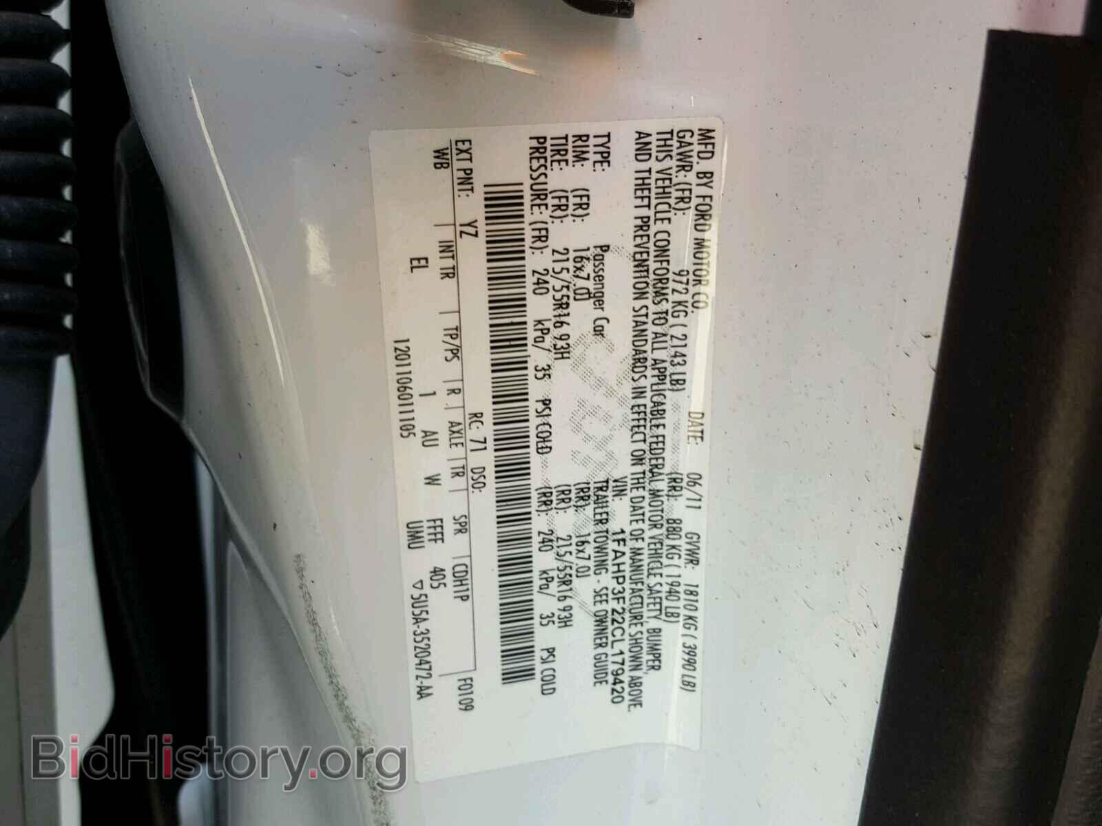 2012 FORD FOCUS - VIN: 1FAHP3F22CL179420 - Photo 10