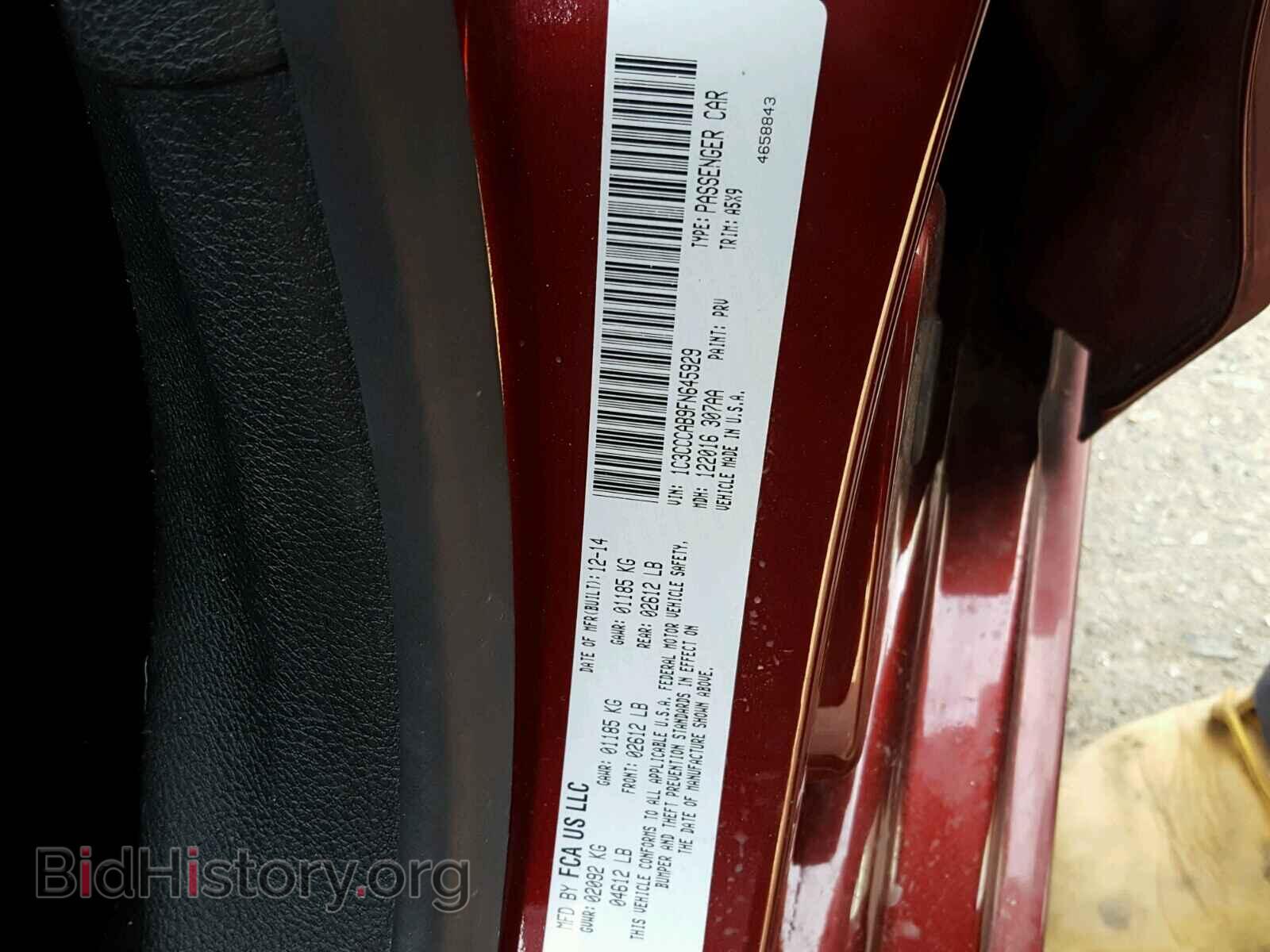 2015 CHRYSLER 200 - VIN: 1C3CCCAB9FN645929 - Photo 10