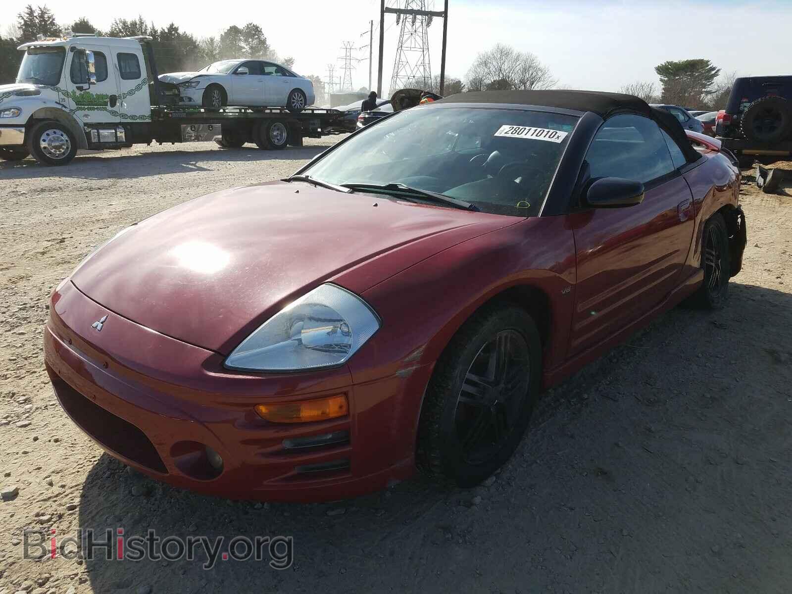 2003 MITSUBISHI ECLIPSE - VIN: 4A3AE55H33E076432 - Фото 2