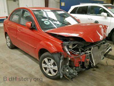 2011 Kia RIO BASE, красный — VIN KNADH4A34B6736902, Copart