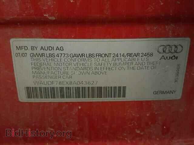 2008 AUDI A4 - VIN: WAUDF78EX8A043627 - Photo 10