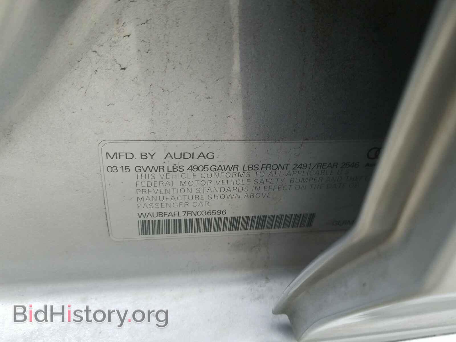 2015 AUDI A4 - VIN: WAUBFAFL7FN036596 - Фото 10