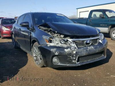 2013 Lexus CT 200, черный — VIN JTHKD5BH0D2151233, Copart