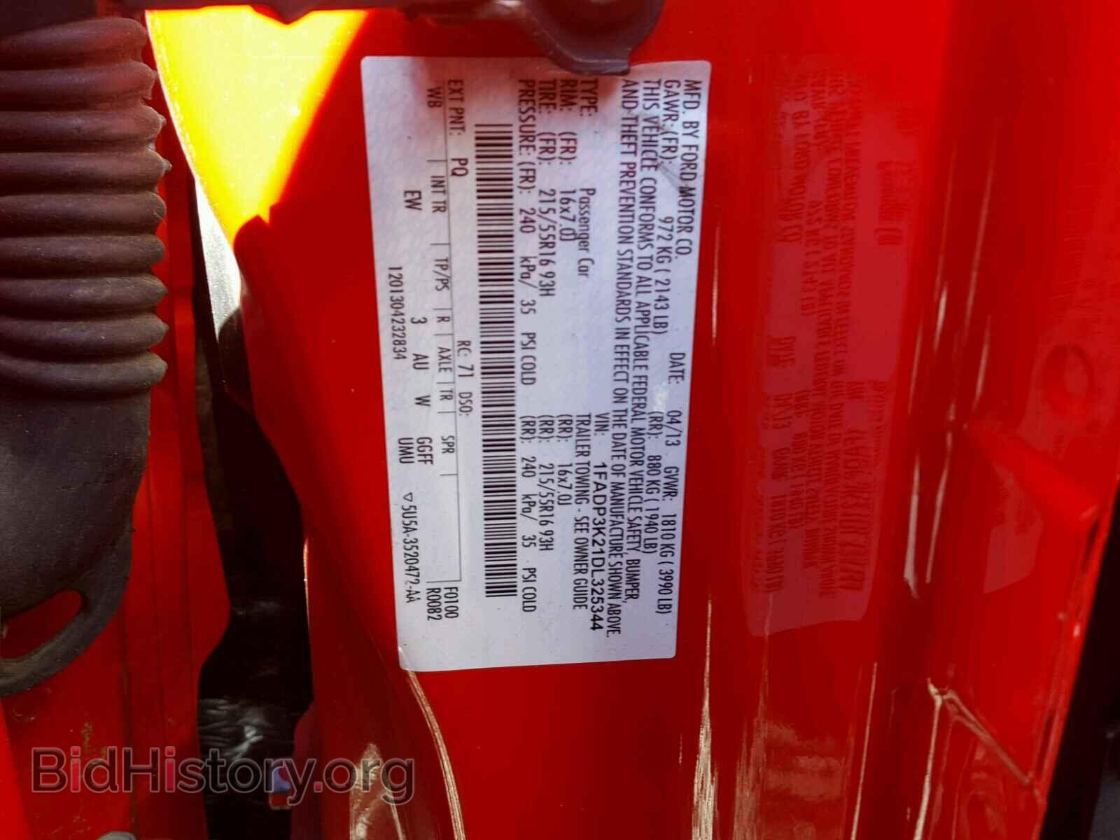 2013 FORD FOCUS - VIN: 1FADP3K21DL325344 - Фото 10