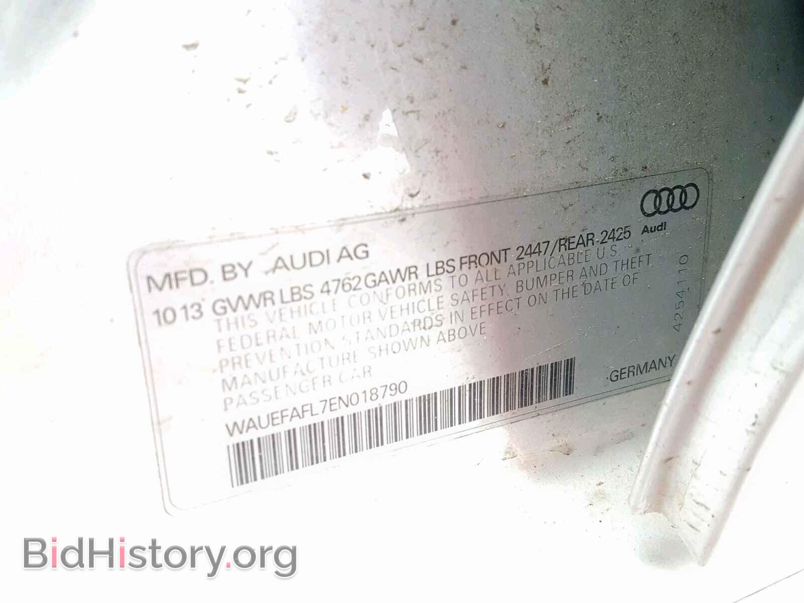 2014 AUDI A4 - VIN: WAUEFAFL7EN018790 - Фото 10