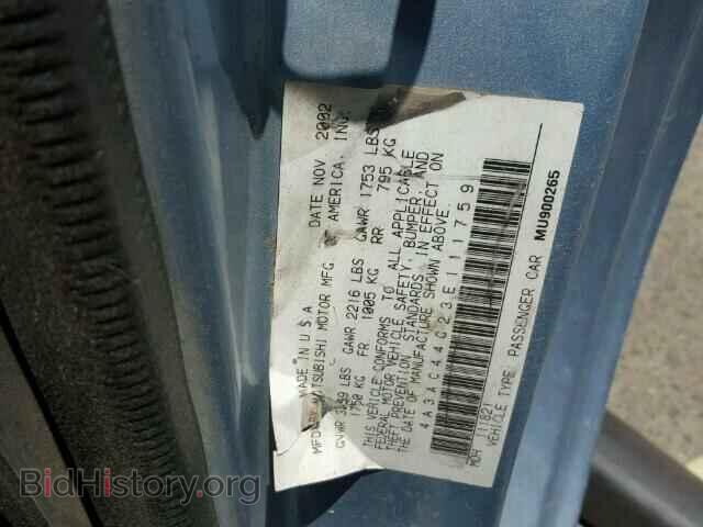 2003 MITSUBISHI ECLIPSE - VIN: 4A3AC44G23E111759 - Photo 10