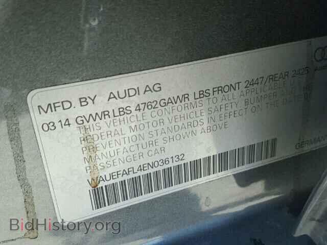 2014 AUDI A4 - VIN: WAUEFAFL4EN036132 - Фото 10