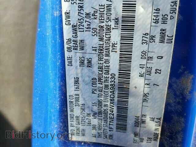 2006 FORD ECONOLINE - VIN: 1FTNE24WX6DA98330 - Фото 10