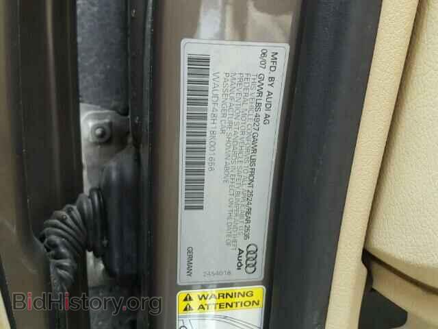 2008 AUDI A4 - VIN: WAUDF48H18K001656 - Фото 10