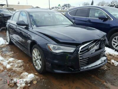 2016 Audi A6 A6 Premium, черный — VIN WAUFGAFC7GN004621, Copart